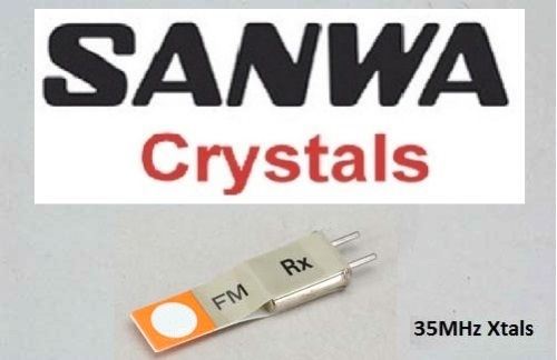 Sanwa 35mhz crystals xtals - sanwa,