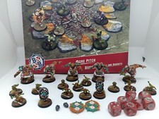 Blood Bowl Ogre Team Pro Painted With Ogre Pitch and Dices