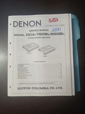 Denon DCA-760BL/660BL Service