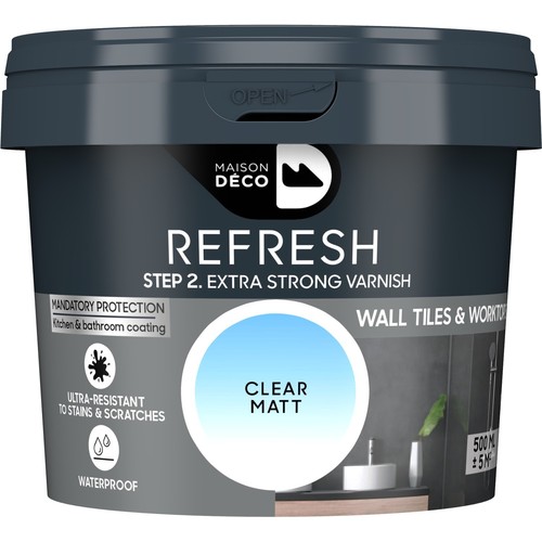 500ml refresh trasparente - 2x,