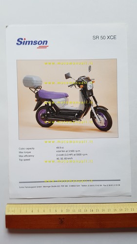 Simson scooter xce 1993 - simson,