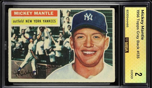 1956 topps 135 mickey mantle - topps, #135