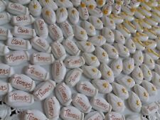 100 CONFETTI CIOCCOLATO DECORATI CRESIMA CONFETTATA NOME BASTONE TIARA IDEA