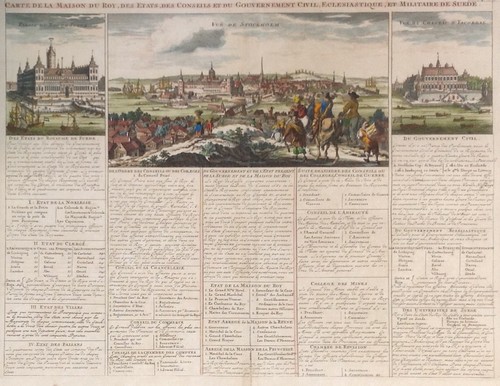 Antica mappa stoccolma svezia - stoccolma,