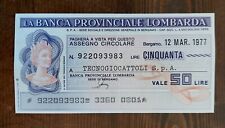 MINI ASSEGNO LA BANCA