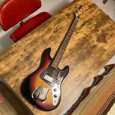 GUYATONE EB-25 Basso Bizzarro Giappone Vintage MIJ Custodia Rigida F/S