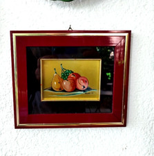 QUADRO DIPINTO SU LAMINA ORO - FIRMATO  NANIA 84 - CM. 20 X 24