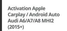 Activation Carplay/android Auto  Audi A6 /A7/A8  / Mise A Jour MMI MHI2