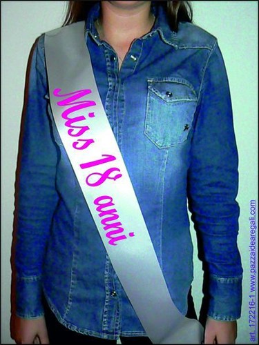 Fascia miss anni poliestere - anni,
