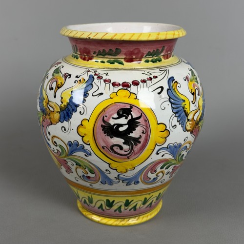 Vaso maiolica deruta dipinto - vaso,