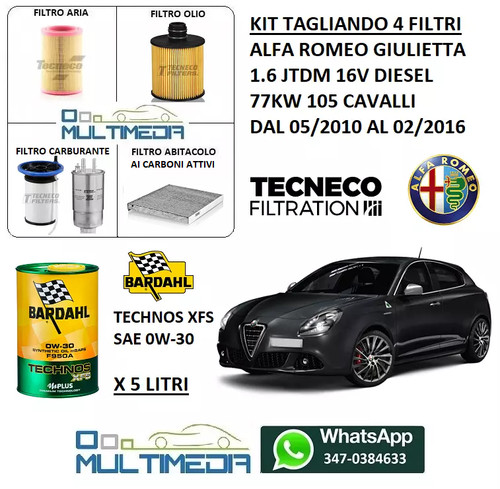 Kit tagliando filtri - tagliando, +
