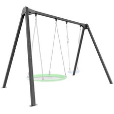 Altalena doppia su cuscinetti (telaio a 2 posti) PREMIUM MO-013