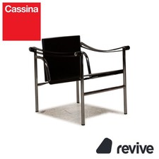 Cassina Le Corbusier LC 1 poltrona in pelle nera