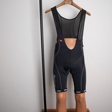 Pantaloncini BMC Swiss Team Uomo Ciclismo Nero Bavaglino Taglia L ~ Race Ride Skin-Fit