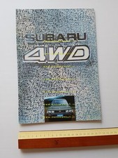Subaru 4WD produzione modelli 1984 depliant pubblicitario originale italiano