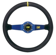 Volante in pelle scamosciata a