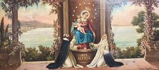 S. S. Madonna di Pompei Olio su tela di Giotto Lamponi