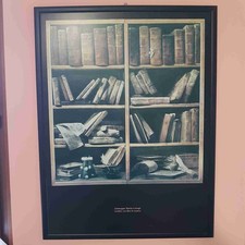 QUADRO LIBRI ANTICHI SCAFFALE
