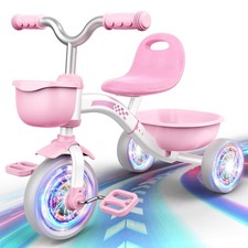 Braxel Triciclo Bambina per 2 3 4 5 Anni, Triciclo Evolutivo da 1 a 5 Anni con C