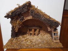 Capanna presepe in legno