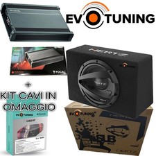 Amplificatore Focal AP-4340 4 canali + Subwoofer Hertz Dbx 30.3 1000W + Kit Cavi