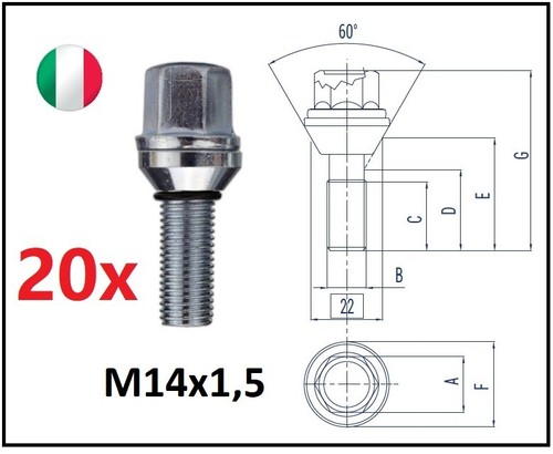 Kit bulloni flottanti - 20,