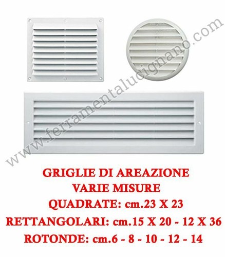 Griglie aerazione abs - griglie,