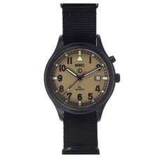 MWC G10 Swiss Quarzo FULL LUME PVD Acciaio Dat Tessuto Sabbia Nero Orologio Uomo