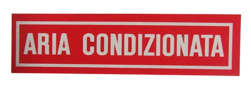 Cartello aria condizionata - aria,