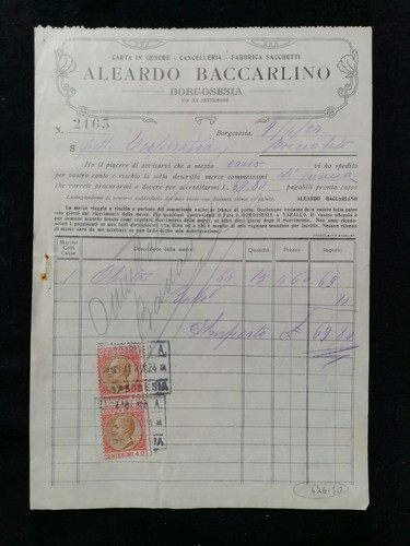Fattura borgosesia aleardo - fattura,