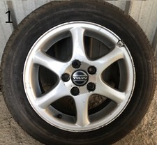9173713 Volvo 4 Cerchi Lega 15" V70 e altre 5 fori COMPLETI DI GOMMEcome da foto