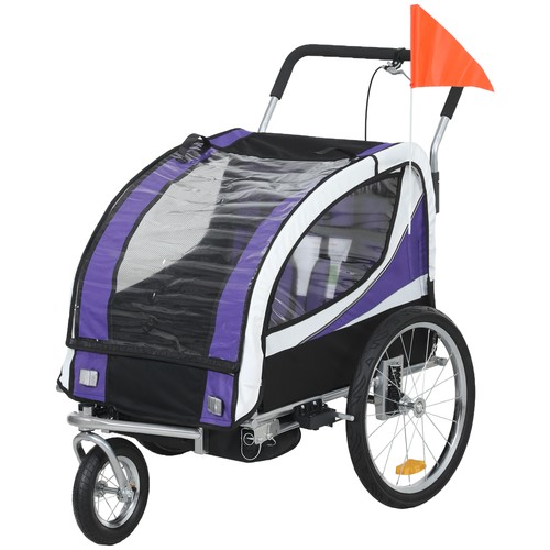 Homcom rimorchio per bici - rimorchio,