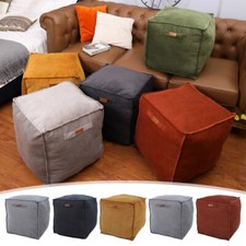 Pouf poggiapiedi in pelle