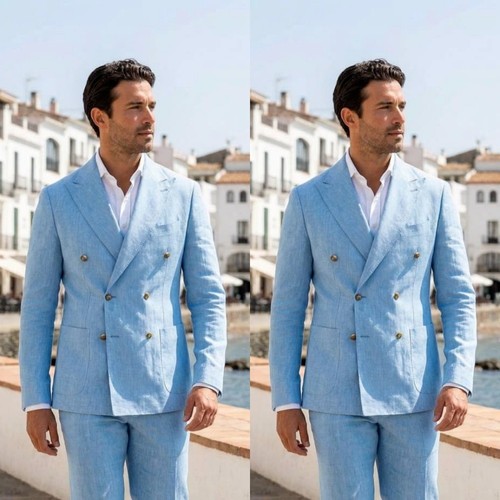 Tuta uomo blu cielo - , ampio
