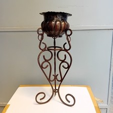 Antico PORTAVASO in FERRO