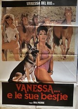 MANIFESTO VANESSA E LE SUE BESTIE EROTICO, VANESSA DEL RIO RARO.