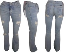 Jeans pantaloni donna vita