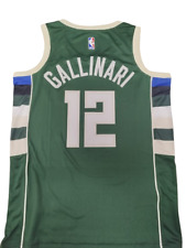 CANOTTA/JERSEY DA COLLEZIONE-BASKET NBA-MILWAUKEE BUCKS -GALLINARI-VERDE