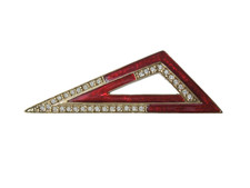 Vintage Spilla Rosso Strass