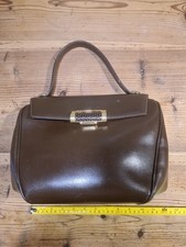 Borsa A Bauletto Marrone Similpelle Lucido 