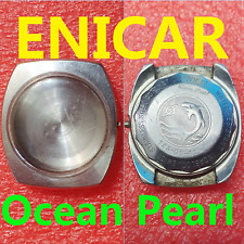 cassa acciaio orologio man Enicar Ocean Pearl compressor Automatic old 144-09-11