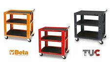 Carrello porta utensili BETA C51 3 ripiani kg.200 colore ARANCIONE ROSSO GRIGIO