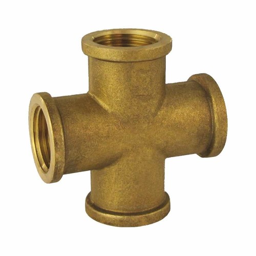 Raccordo croce ottone - croce, 1