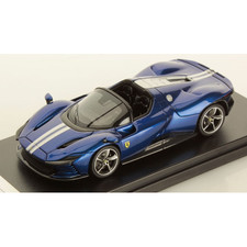 FERRARI DAYTONA SP3 OPEN ROOF 2022 NUOVO BLU ELETTRICO 1:43 Looksmart Auto Strad