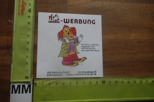 Vecchio adesivo fumetto clown - adesivo,