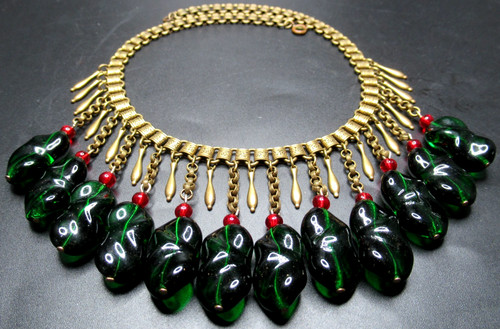 Collana francese con perle - , di