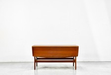 Tavolino in teak con ribalte di modernariato. Stile vintage moderno/retrò/danese