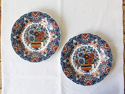 Coppia piatti vintage delft - piatti,