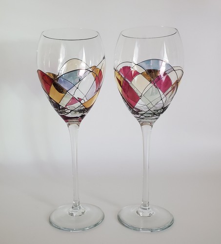 Bicchieri vino a stelo - (2),