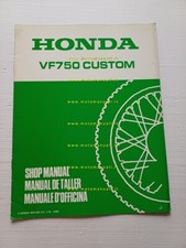 Honda VF 750 Custom VARIANTI 1988 manuale officina originale